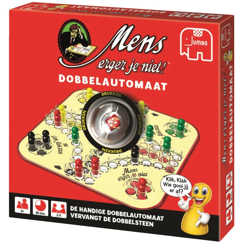Jumbo Mens Erger Je Niet! Met Dobbelautomaat 7 Jumbo Mens Erger Je Niet! Met Dobbelautomaat - Afbeelding 5