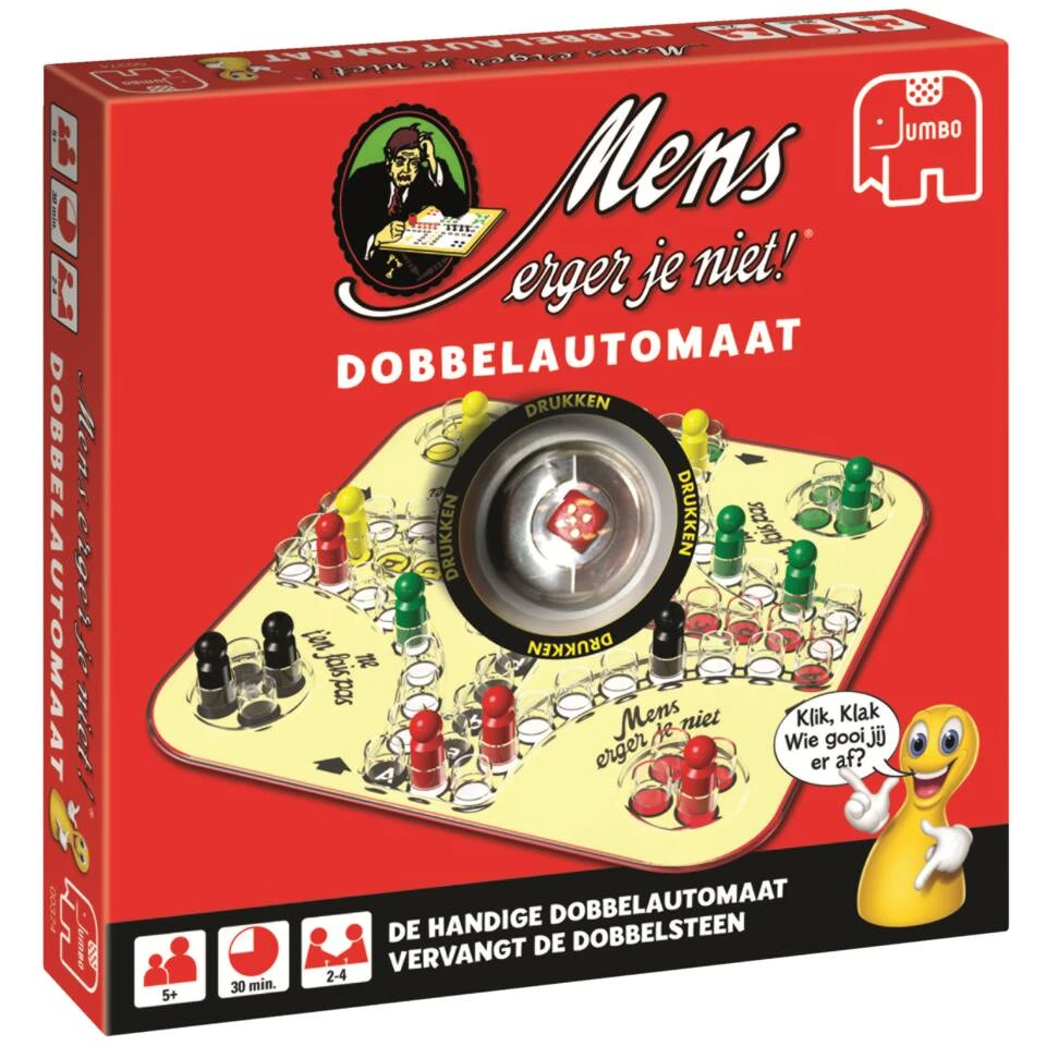 Jumbo Mens Erger Je Niet! Met Dobbelautomaat 3 Jumbo Mens Erger Je Niet! Met Dobbelautomaat