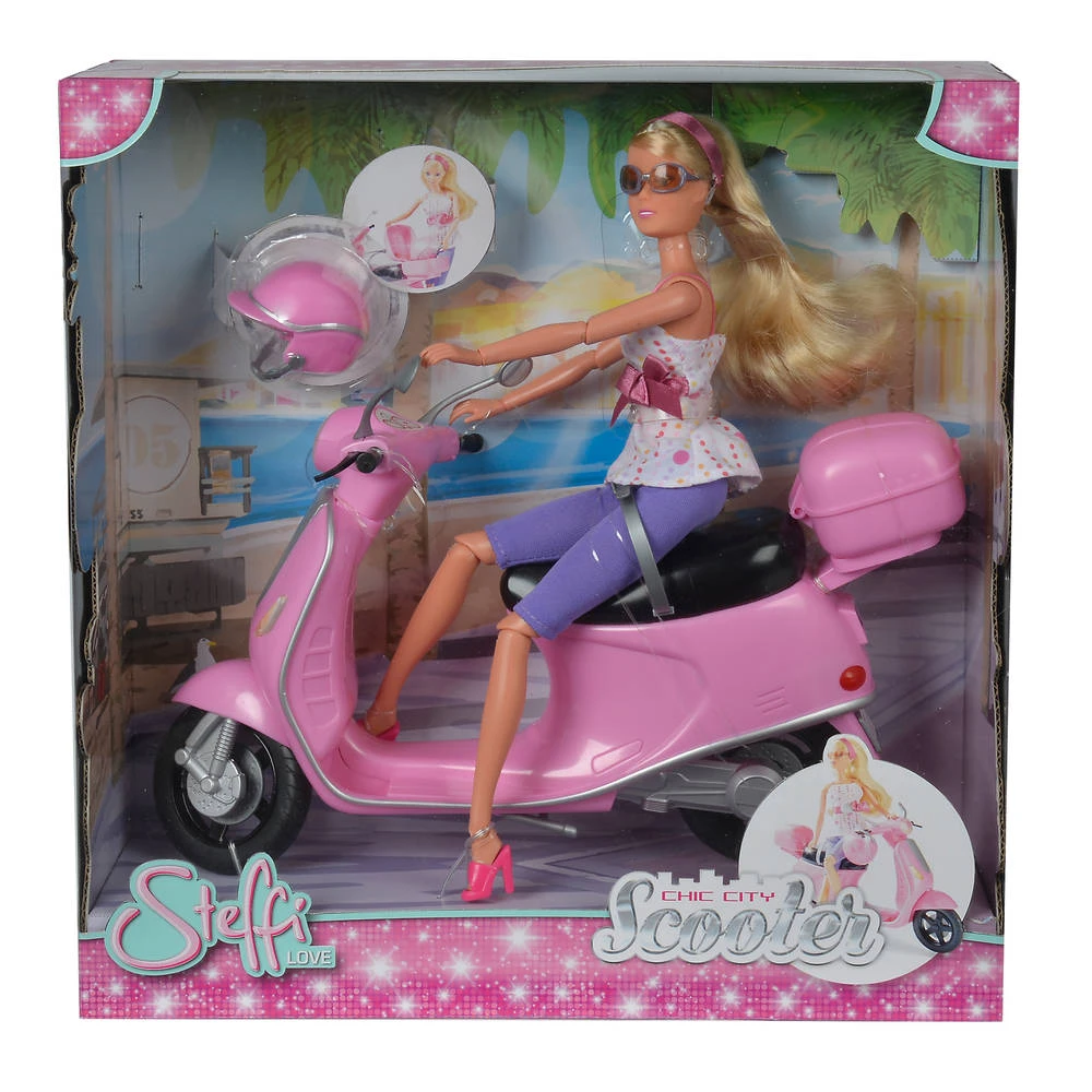 SIMBA Steffi Love City Scooter Speelfiguur Met Accessoires 6 SIMBA Steffi Love City Scooter Speelfiguur Met Accessoires - Afbeelding 4