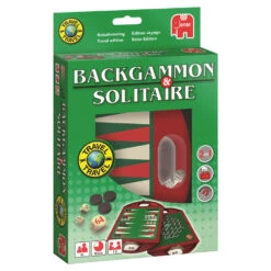 Jumbo Backgammon & Solitaire Reisspel