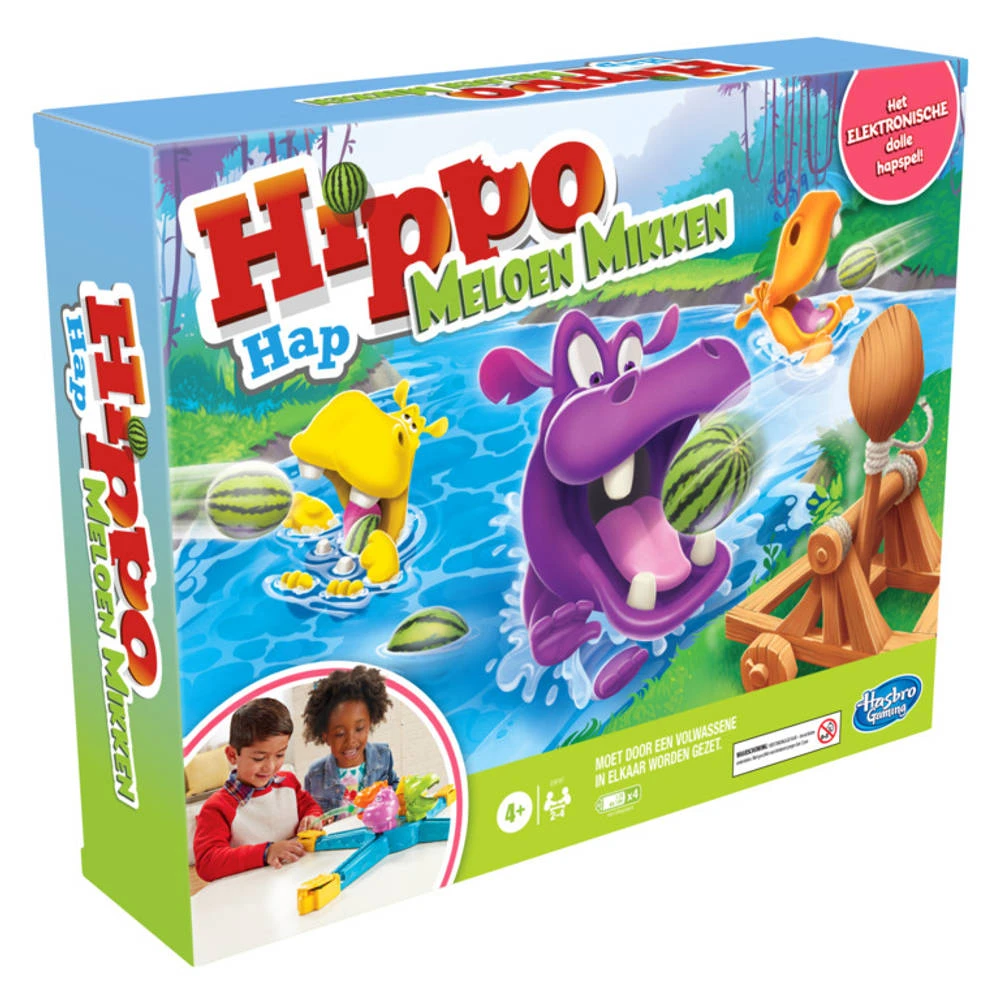 Hasbro Gaming Hippo Hap Meloen Mikken 4 Hasbro Gaming Hippo Hap Meloen Mikken - Afbeelding 2