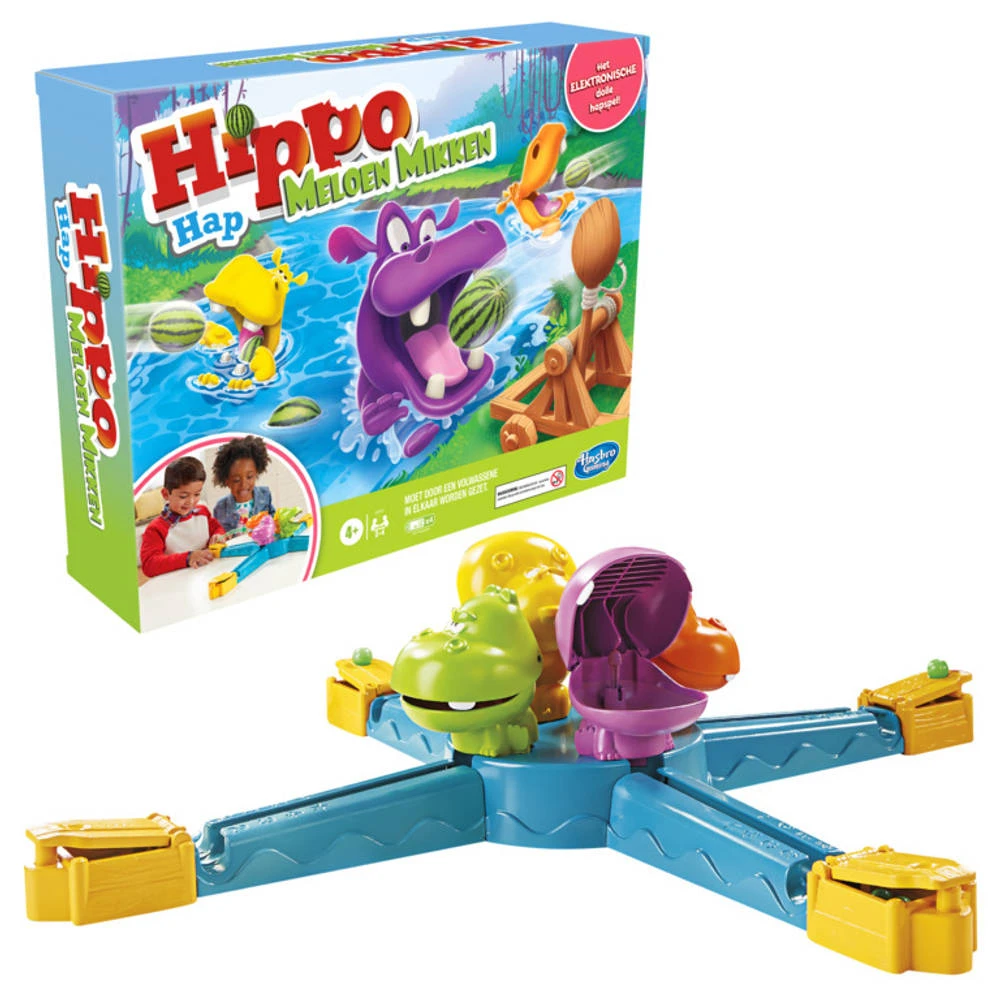 Hasbro Gaming Hippo Hap Meloen Mikken 3 Hasbro Gaming Hippo Hap Meloen Mikken