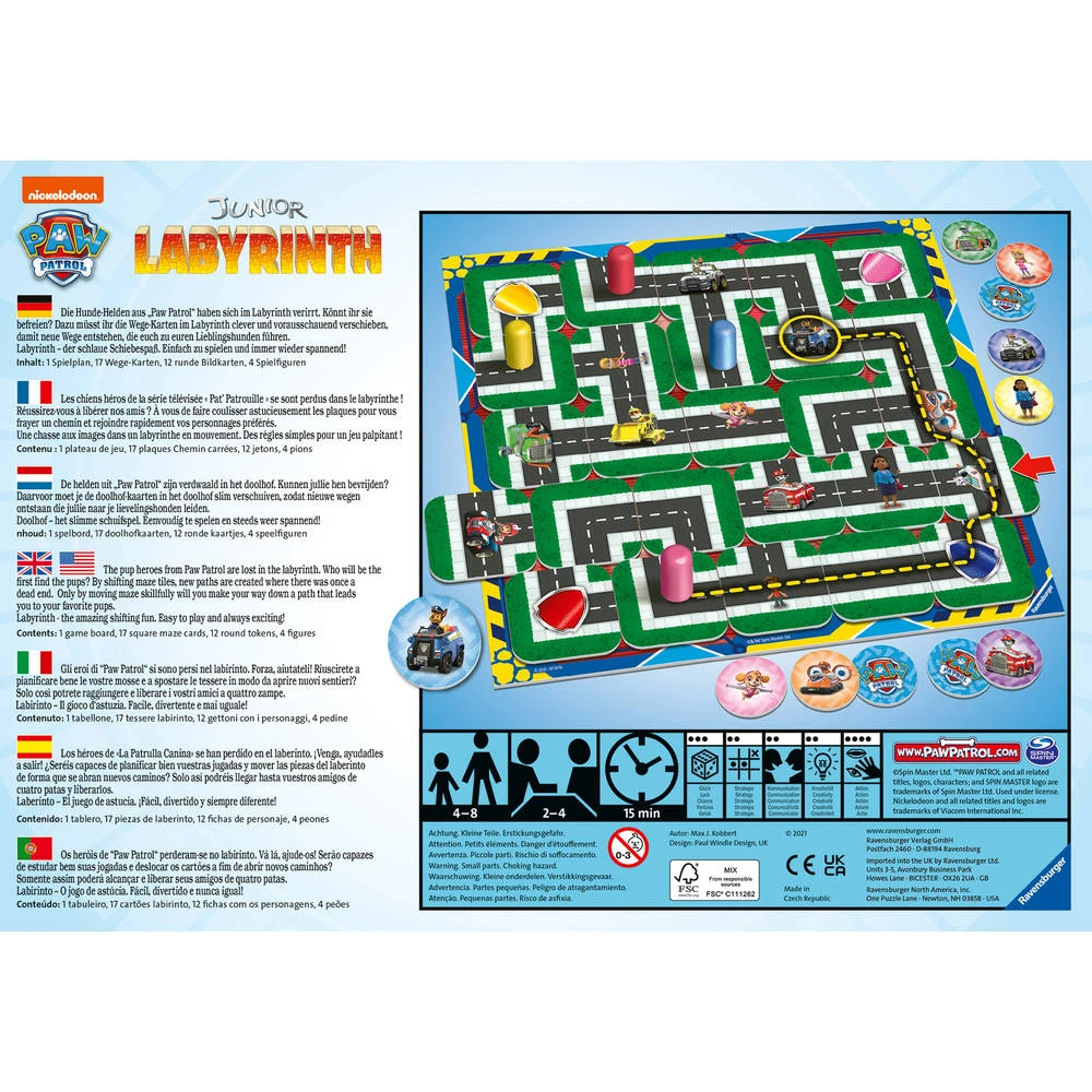 Ravensburger PAW Patrol Junior Labyrinth Kinderspel 5 Ravensburger PAW Patrol Junior Labyrinth Kinderspel - Afbeelding 3