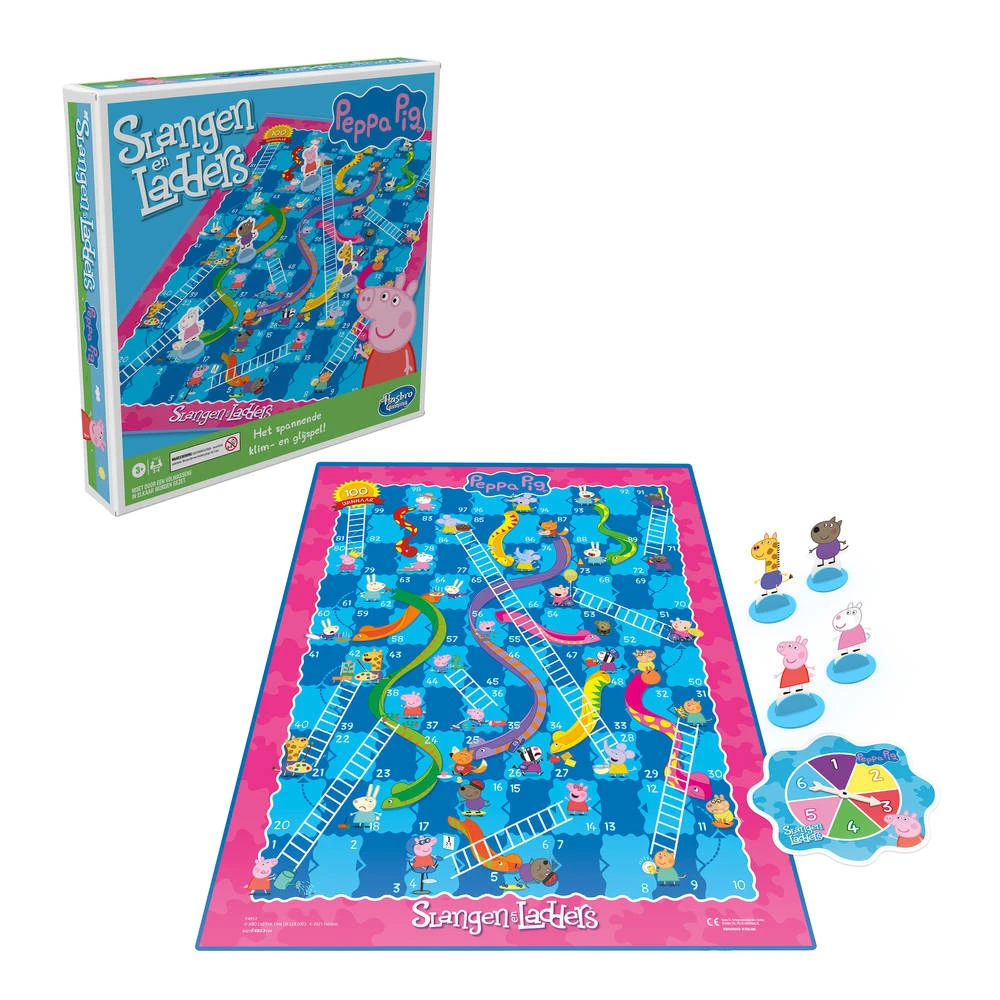 Hasbro Gaming Peppa Pig Slangen En Ladders 3 Hasbro Gaming Peppa Pig Slangen En Ladders