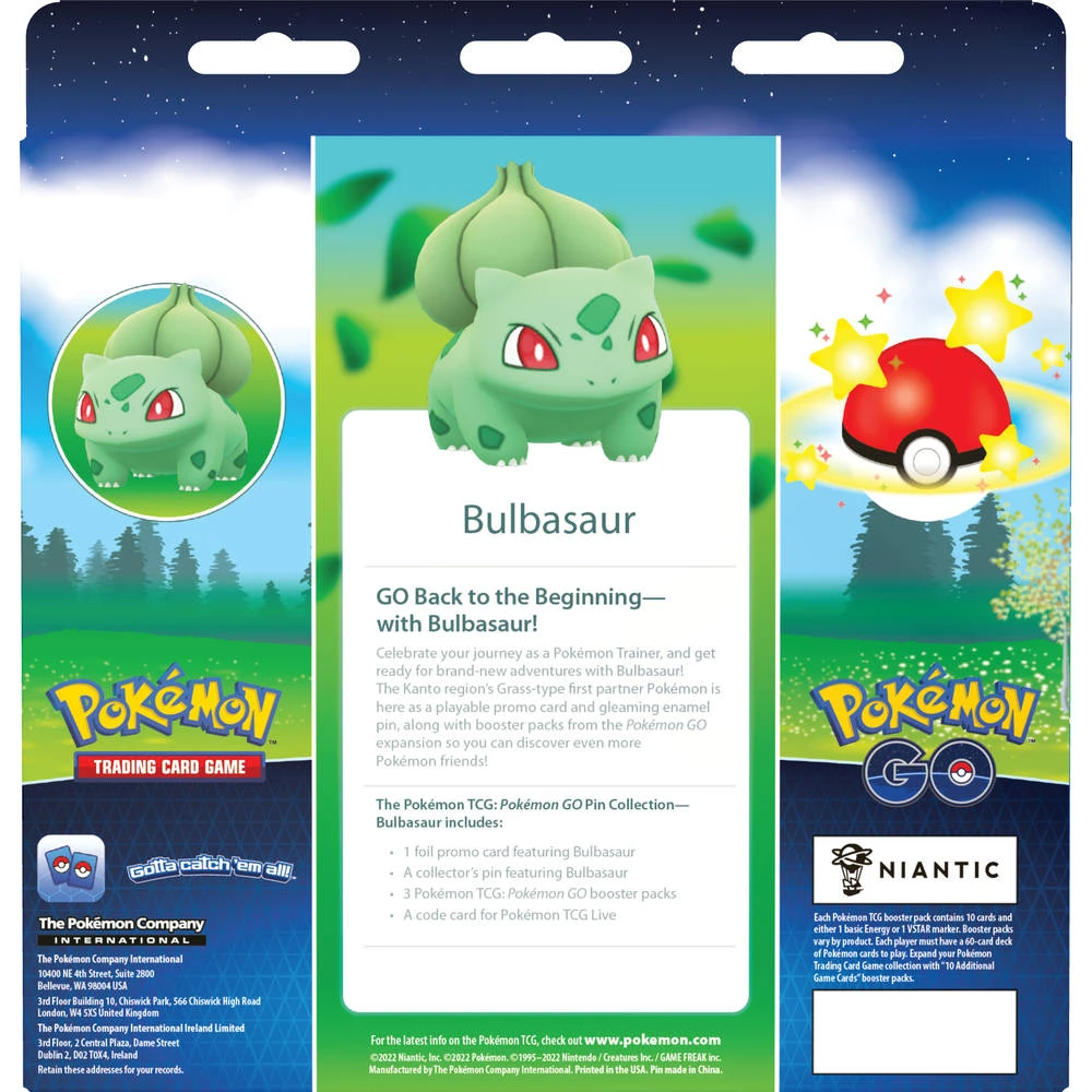 ASMODEE Pokémon Go TCG Pin Box Bulbasaur 4 ASMODEE Pokémon Go TCG Pin Box Bulbasaur - Afbeelding 2
