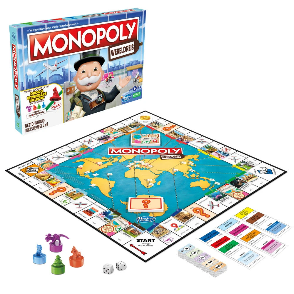 Hasbro Gaming Monopoly Wereldreis 3 Hasbro Gaming Monopoly Wereldreis