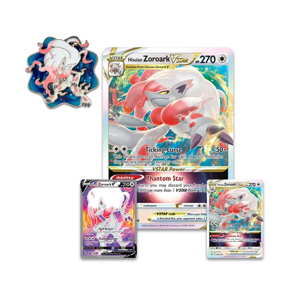 ASMODEE Pokémon TCG V STAR Hisuian Zoroark Premium Collection 4 ASMODEE Pokémon TCG V STAR Hisuian Zoroark Premium Collection - Afbeelding 2