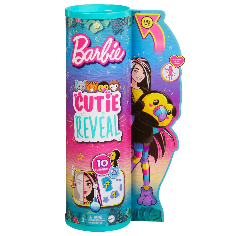 Barbie Cutie Reveal Chelsea Jungle Pop - Toekan 7 Barbie Cutie Reveal Chelsea Jungle Pop - Toekan - Afbeelding 5