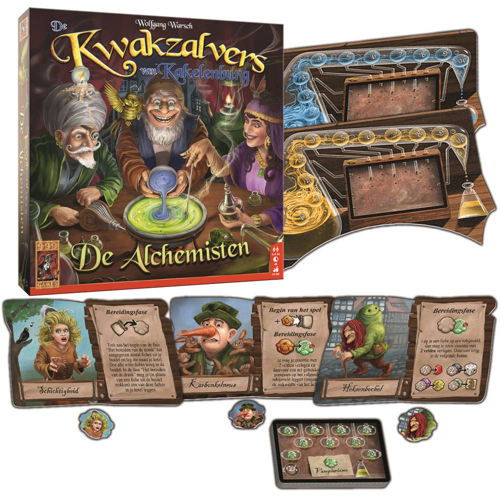 999 Games De Kwakzalvers Van Kakelenburg: De Alchemisten Uitbreiding 3 999 Games De Kwakzalvers Van Kakelenburg: De Alchemisten Uitbreiding