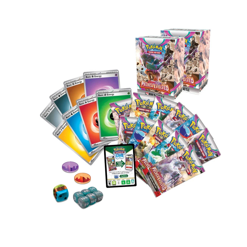 ASMODEE Pokémon TCG Scarlet & Violet Paldea Evolved Build & Battle Stadium 4 ASMODEE Pokémon TCG Scarlet & Violet Paldea Evolved Build & Battle Stadium - Afbeelding 2