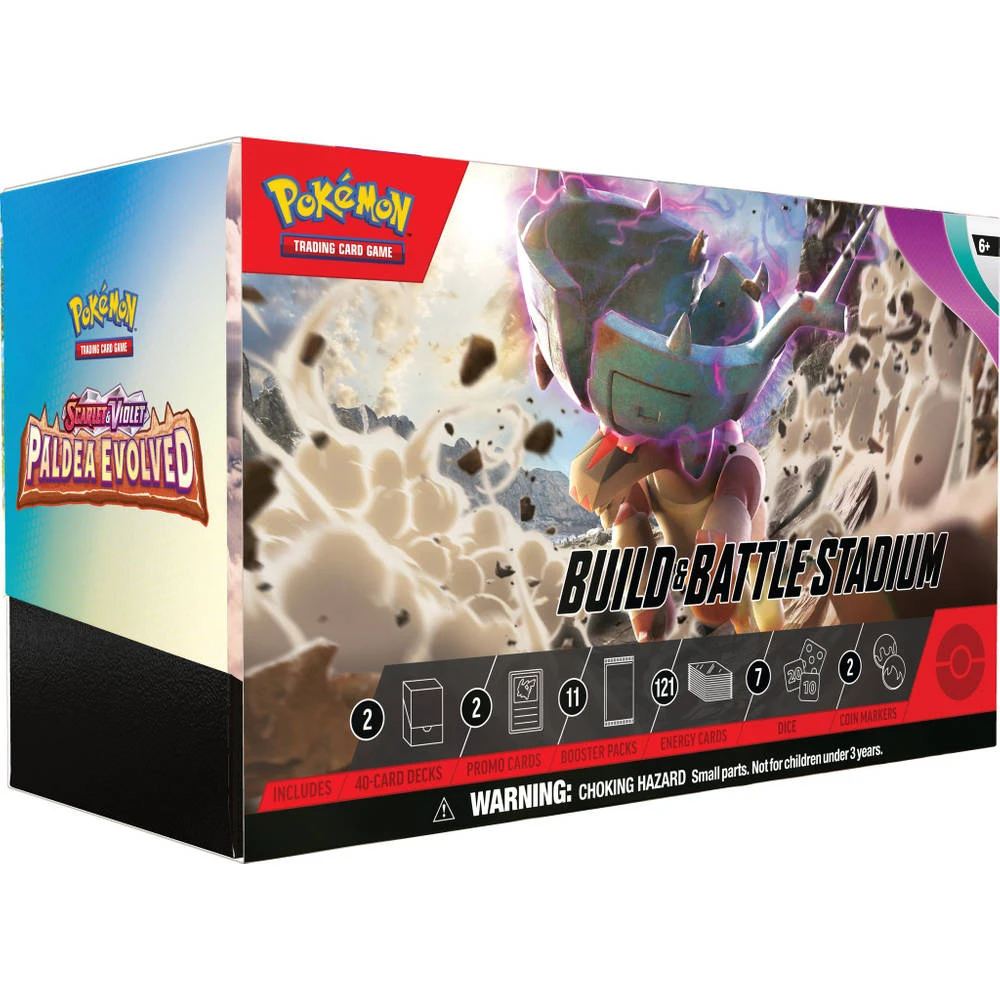 ASMODEE Pokémon TCG Scarlet & Violet Paldea Evolved Build & Battle Stadium 3 ASMODEE Pokémon TCG Scarlet & Violet Paldea Evolved Build & Battle Stadium
