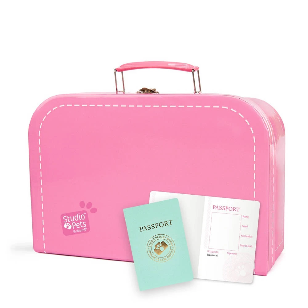 No Brand Studio Pets Koffertje Voor 23 Cm Knuffels - Roze 3 No Brand Studio Pets Koffertje Voor 23 Cm Knuffels - Roze