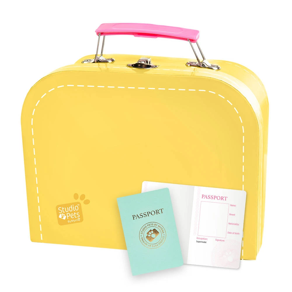 No Brand Studio Pets Koffertje Voor 16 Cm Knuffels - Geel 3 No Brand Studio Pets Koffertje Voor 16 Cm Knuffels - Geel