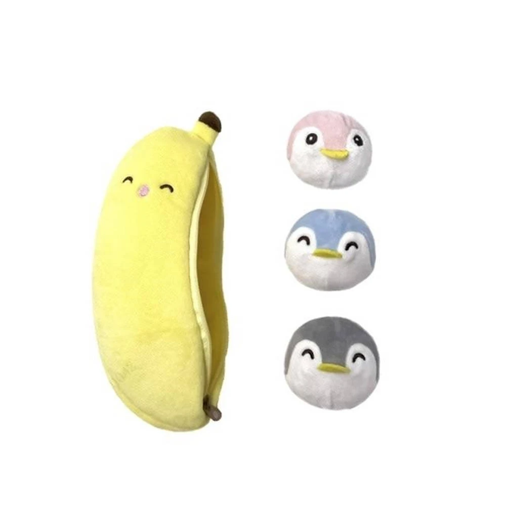 Miniso Pluchen Banaan Met Stresspinguïnballen 3 Miniso Pluchen Banaan Met Stresspinguïnballen