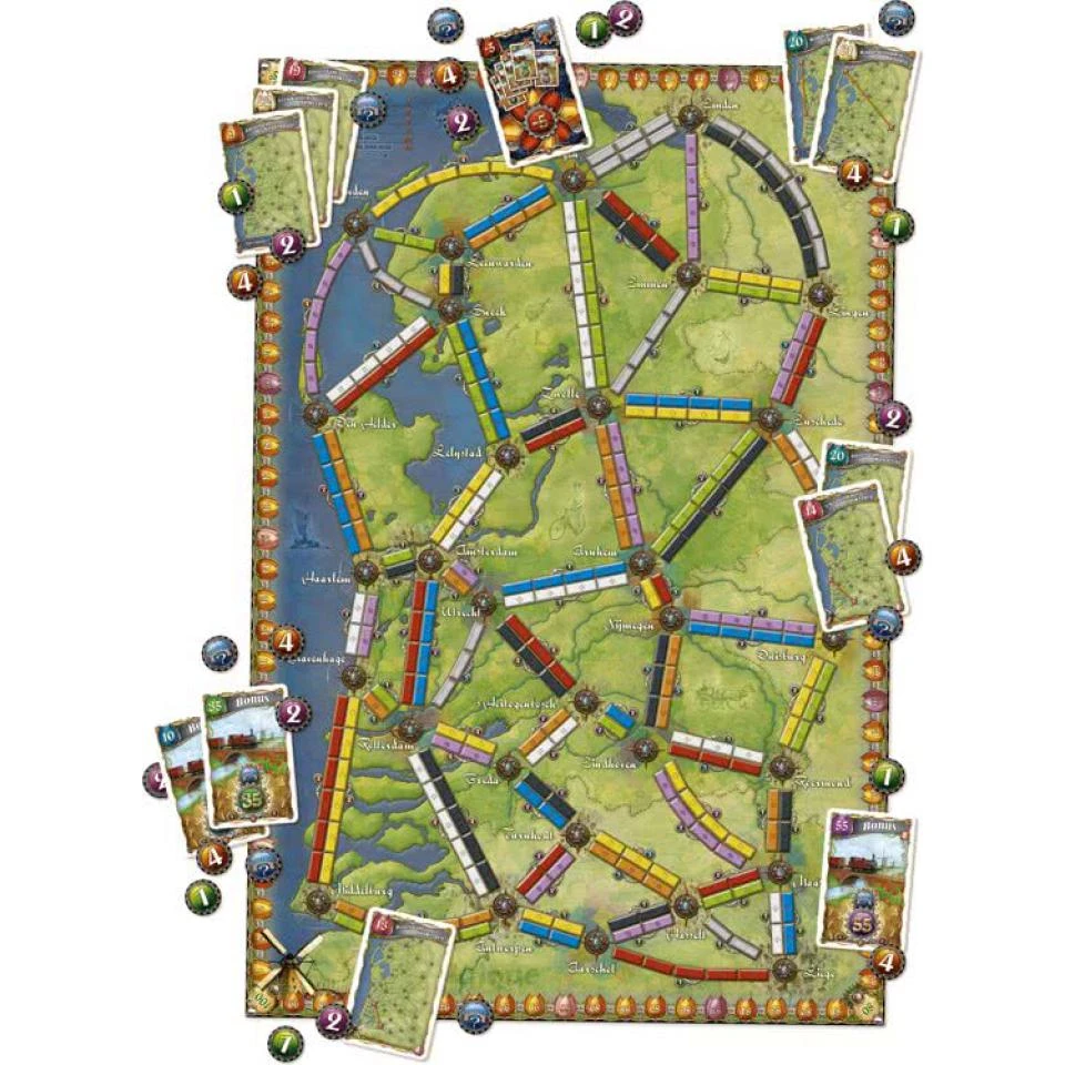 Days Of Wonder Ticket To Ride Nederland 4 Days Of Wonder Ticket To Ride Nederland - Afbeelding 2